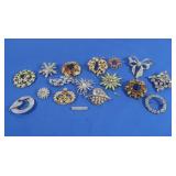 Vintage Costume Jewelry Pins