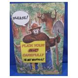 1978 "Flick Your Bick" Smokey the Bear Poster
