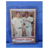 1962 Topps Managers Dream Mickey Mantle Willie