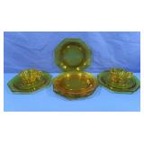 Vintage Yellow Dish Set