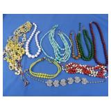 Vintage Costume Jewelry Bead Necklaces