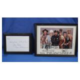 Autographed Village People Framed Pic,