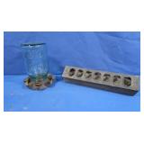 Vintage Chicken Waterer & Feeder Tray