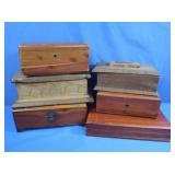 Wood Boxes incl WWII French Art Boxes
