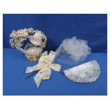 Vintage Silver Anniversary Cake Topper