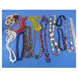 Vintage Costume Jewelry Bead Necklaces