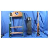 2 Candle Holders, Wooden Wall Hanger