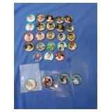 27-1960s Salada Metal Baseball & Football