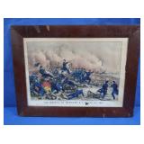 Currier & Ives Hand Colored Framed Print-The
