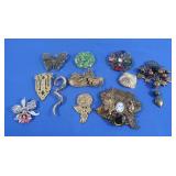 Vintage Costume Jewelry Pins