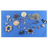 Vintage Costume Jewelry Pins