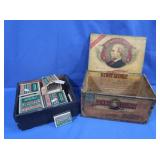 Old Cigar Box & Vintage Matches
