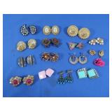 Vintage Costume Jewelry Earrings