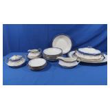 Limoges Flow Blue/Transferware Dish Set