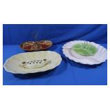 Lane & Co Ceramic Tidbit, MCM Tidbit, USA Flower