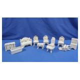 Antique Japan Porcelain Dollhouse Furniture