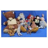 1950s Zippy Monkey, Eden Bunny, 1930s Prim Doll,