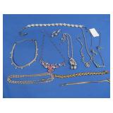 Vintage Costume Jewelry Necklaces, Earrings