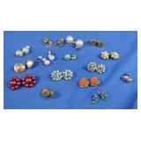 Vintage Costume Jewelry-Earrings