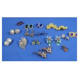 Vintage Costume Jewelry Earrings