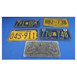 PA License Plates & 1 Vanity Plate