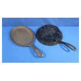 Cast Iron Waffle Iron & Skillet