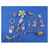 Vintage Costume Jewelry Pins