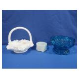 LE Smith Blue Moon & Stars Compote, Hobnail