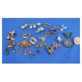 Vintage Costume Jewelry Pins