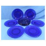 Cobalt Glass Plates