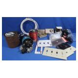 Misc Electrical Lot-Wall Plates, 24V Transformer,