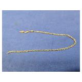 10K Bracelet 8"(broken) 2.6gr