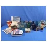 Tins, Mason Jars, Enamel Pieces