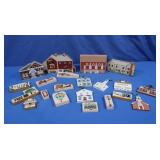 Cats Meow Wood Houses incl Ornaments