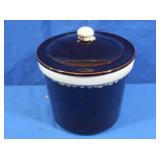 Vintage Drip Glaze Lidded Canister