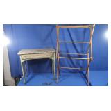 Vintage Wooden Clothes Dryer, 1-drawer Wooden