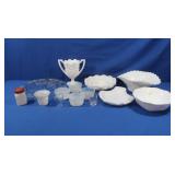 Milk Glass & Clear Glass incl Fenton &