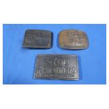 Belt Buckles (all brass)-Repro Colt, 1979 S&W,