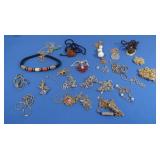 Vintage Costume Jewelry Necklaces, Chains