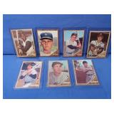 7-1962 Topps-All 7 Players in the Hall of Fame