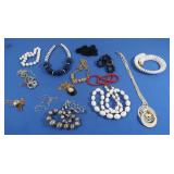 Vintage Costume Jewelry Bead Necklaces, Chains