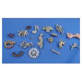 Vintage Costume Jewelry-Pins