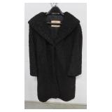 Vintage Curly Lamb Coat-Long Length-est size Med