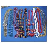 Vintage Costume Jewelry Bead Necklaces