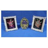 Framed Dried Floral & Paper Flowers