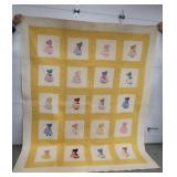 Vintage Handstitched Quilt (dated 1932)-Sunbonnet