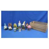 Fairy Garden Set, Wood Crate