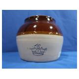 2 qt Stoneware Bean Pot w/o Lid, 1 Handle