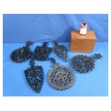 Metal Trivets, Black Americana Ceramic Aunt