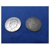 1900 Silver Dollar, 1972 Liberty Dollar